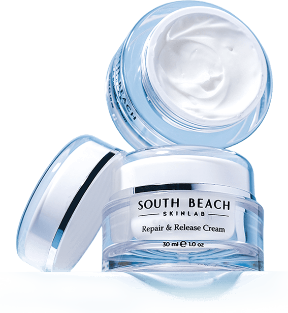 South Beach Skinlab – Repair & Release Cream jars